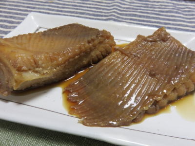 アカエイの煮付け