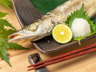 アカカマスの塩焼き