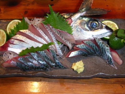 ゴマサバの姿造り