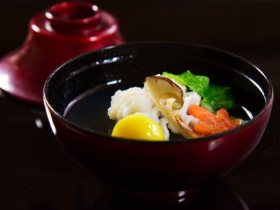 ハモとマツタケの吸い物