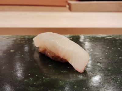 ヒラメ昆布〆握り寿司