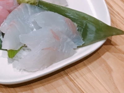 ヒラスズキの刺身