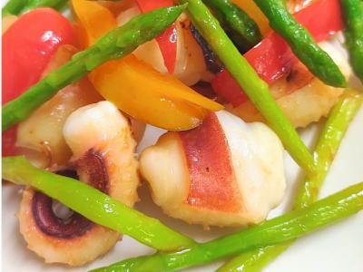 コウイカと野菜の炒め物
