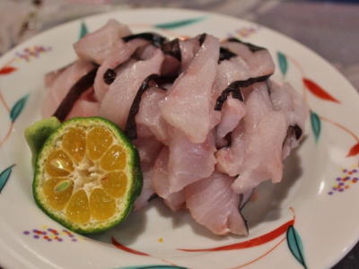 クロシビカマス刺身