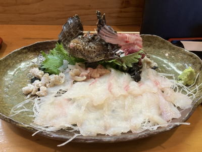オニオコゼ姿造り