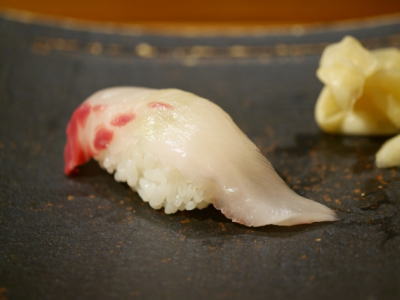 シマアジの握り寿司