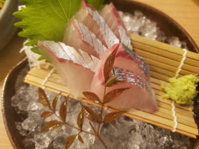 シマアジ刺身