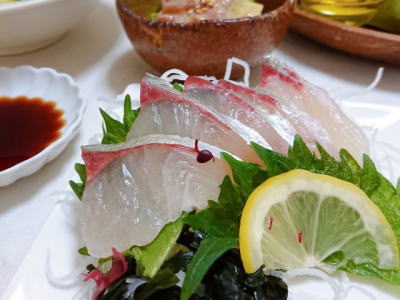 シマアジの刺身