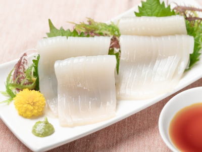 スルメイカの刺身