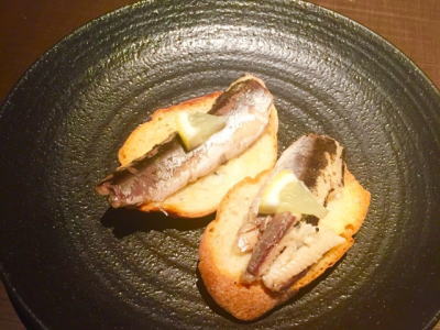 ウルメイワシブルスケッタ