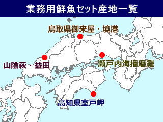 業務用鮮魚セット産地一覧