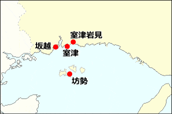 播磨灘近隣の漁港地図
