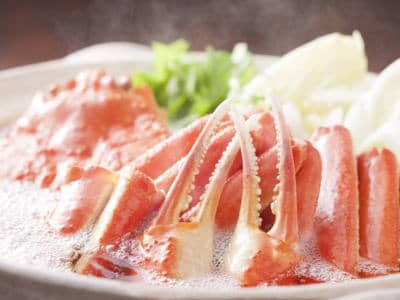 松葉ガニの鍋物